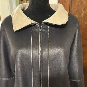 Elegant Black and Cream Women's Jacket